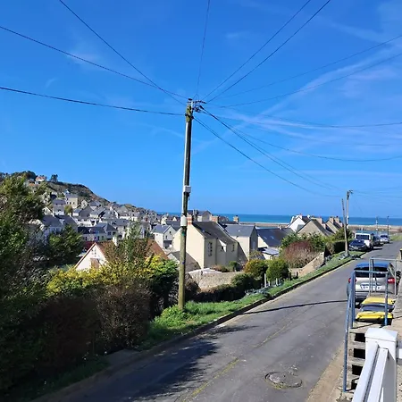 Port Bleu Charmante Maison Bien Equipee Vue Port Et Mer, Belle Terrasse, 2 Chambres, 2 Wc, 1 Sdb , A 5 Mn A Pied Du Centre De Port En Bessin, Proche De Bayeux Et Omaha Beach Prázdninový dům *